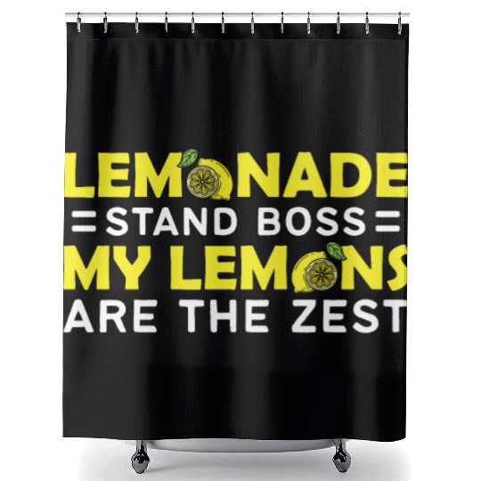 My Lemons Are The Zest Lemon Juice Boss Lemonade Shower Curtains