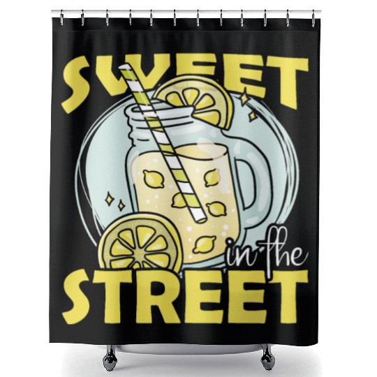 Sweet In The Street Lemon Juice Boss Lemonade Shower Curtains
