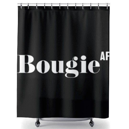 Bougie AF, Funny Rude As Fuck Shower Curtains
