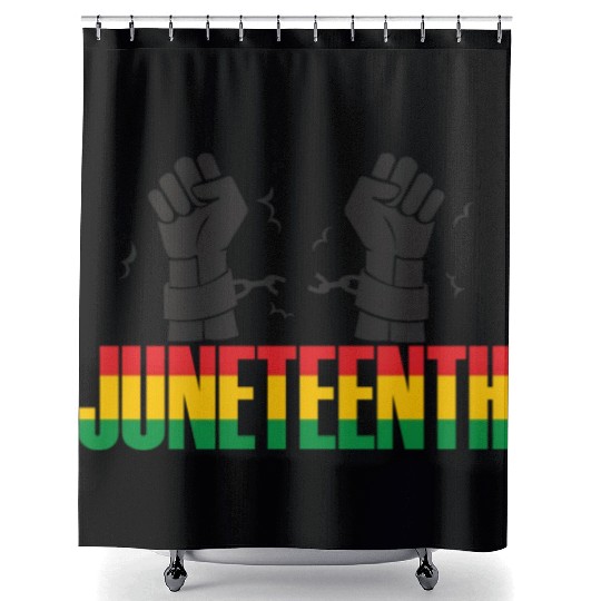 Juneteenth Day 1865, Freedom Day America African Shower Curtains