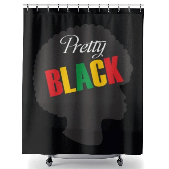Juneteenth Day 1865, Pretty Black, Freedom Day Shower Curtains