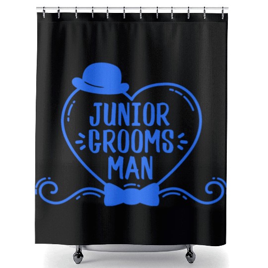 Junior Grooms Man Ring Bearer Wedding Gift Shower Curtains