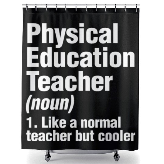 Physical Education Teacher Cooler PE Gym Coach Shower Curtains