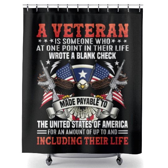 Veterans day celebration. Thank you veterans Shower Curtains