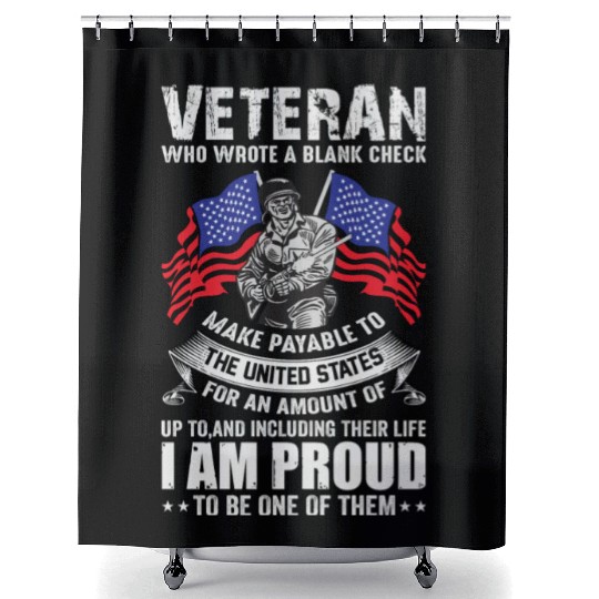 Veterans day celebration. Thank you veterans Shower Curtains
