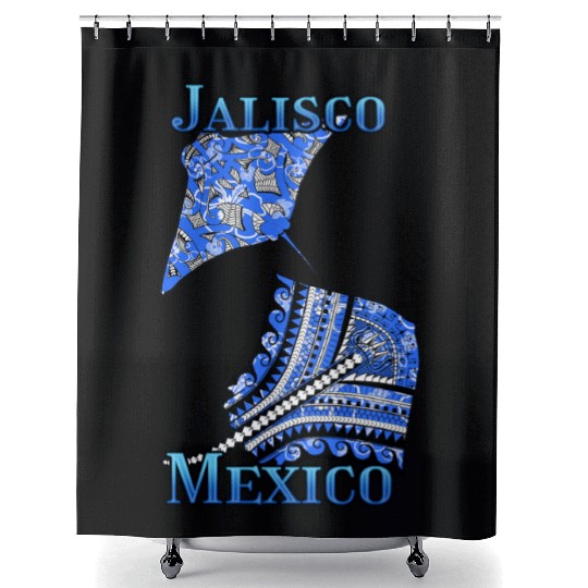 Jalisco Vacation Tribal Stingrays Shower Curtains