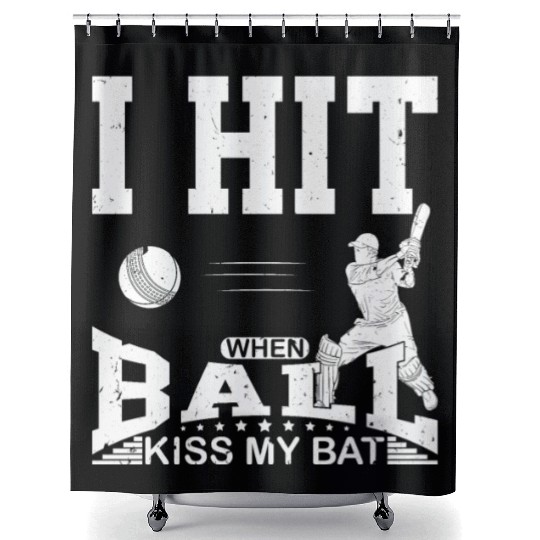 Athlete Lifetstyle Sports Game Baseball Catcher Shower Curtains