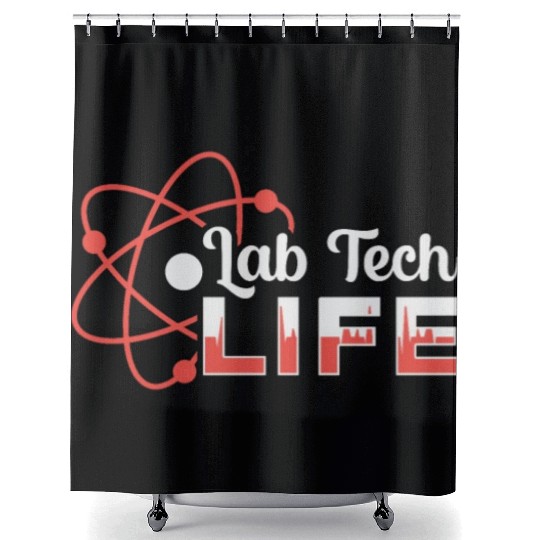 Lab Tech Life Laboratory Science Technician Gift Shower Curtains