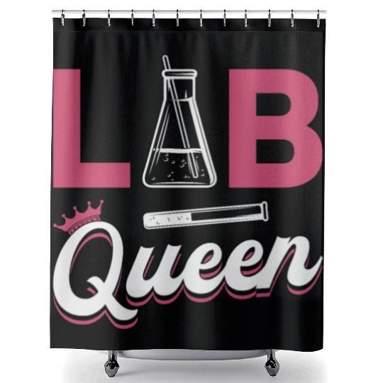 Lab Tech Lab Queen Laboratory Science Technician Shower Curtains