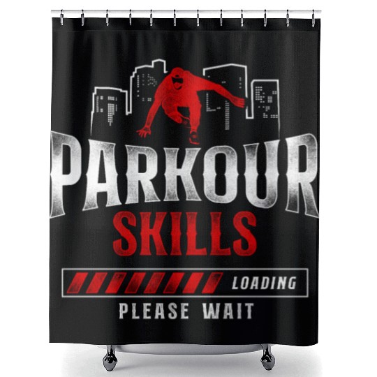Parkour Free Running Traceur Shower Curtains