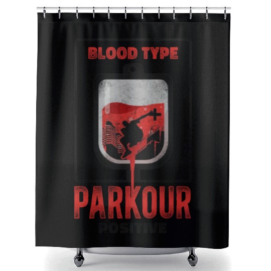 Parkour Free Running Traceur Shower Curtains