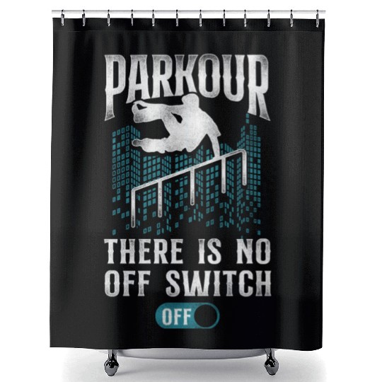 Parkour Free Running Traceur Shower Curtains