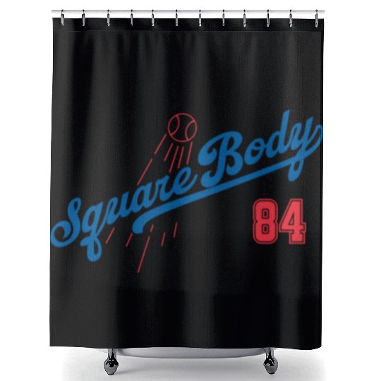 1984 Square Body Shower Curtains
