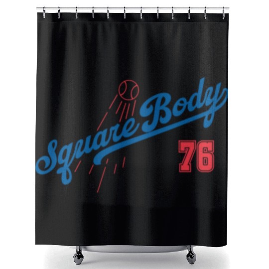 1976 Square Body Shower Curtains