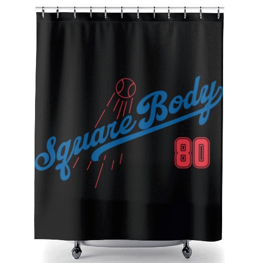 1980 Square Body Shower Curtains