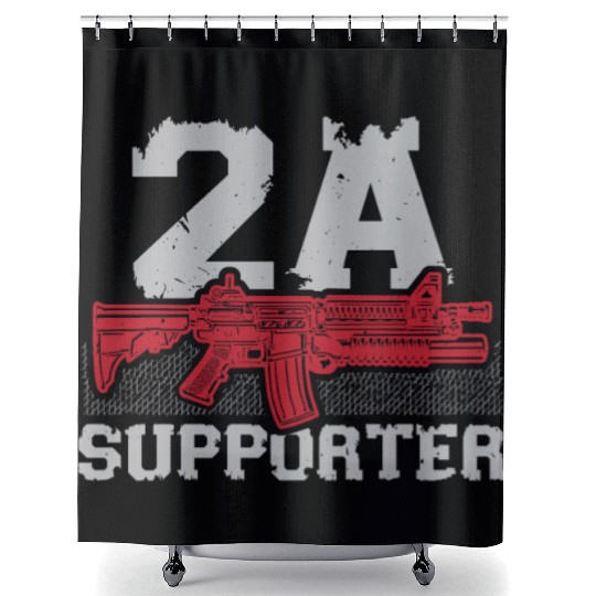 Second Amendment Supporter Gun Rights America Shower Curtains