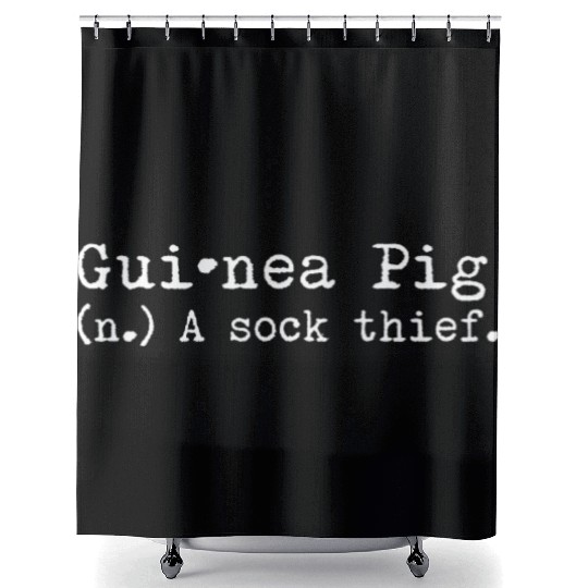 A Sock Thief Guinea Pig Shower Curtains