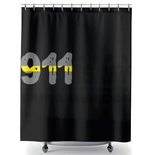 Dispatcher Emergency 911 Is My Work Number Shower Curtains