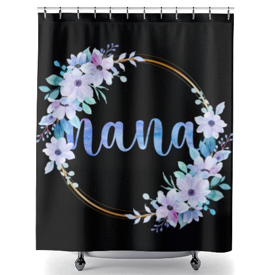 Nana Flowers Cute Gardening Grandma Shower Curtains
