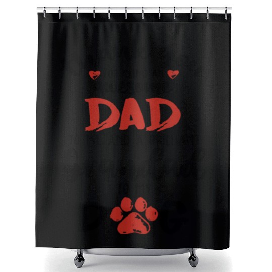 Dog Dad Thanks For Being A Brilliant Granddad Dog Shower Curtains