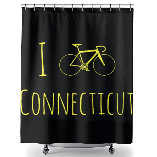 Bike Connecticut Shower Curtains Cyclist Shower Curtains Racing Bicycle