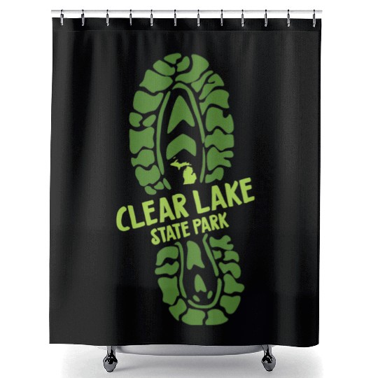 Clear Lake State Park Michigan MI Vacation Hiking Shower Curtains