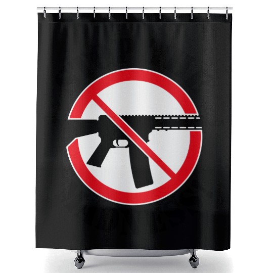 Stop The Madness! (Gun Reform / No Weapons / 3C) Shower Curtains