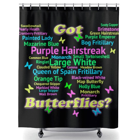 Garden Butterflies Premium Shower Curtains