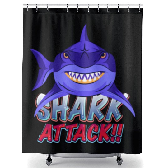 Shark Attack Shower Curtains