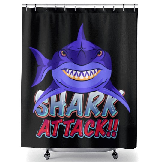 Shark Attack Shower Curtains