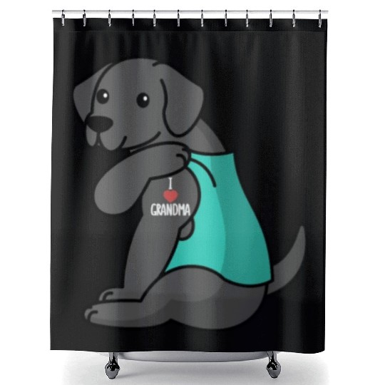 Great Dane I Love Grandma Shower Curtains
