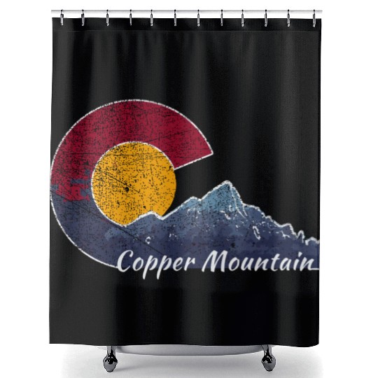 Copper Mountain Colorado Mountain Scenery Shower Curtains