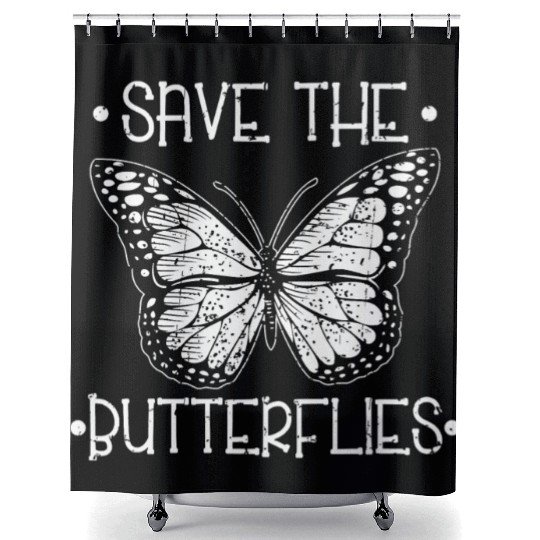 Save The Butterflies Monarch Vintage Collection Shower Curtains