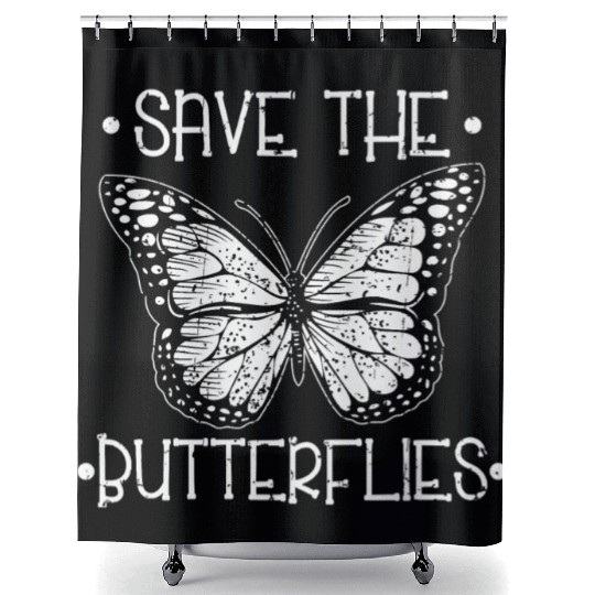 Save The Butterflies Monarch Vintage Collection Shower Curtains