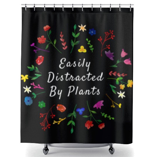 Gardening Shower Curtains Easily Distracted By Plants Funny
