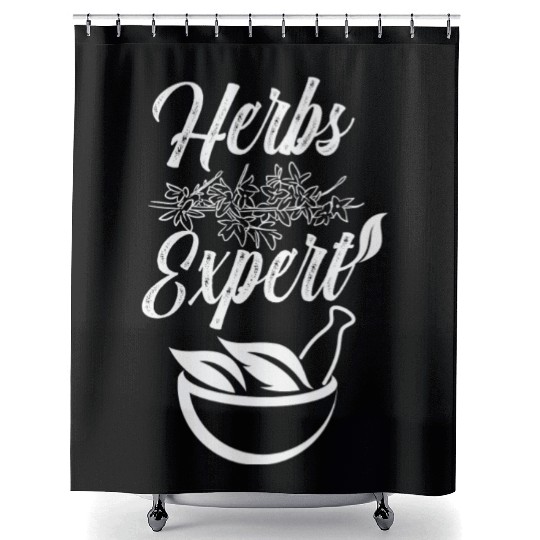 Herbs Expert Gardening Herb Herbalist Herbalism Shower Curtains