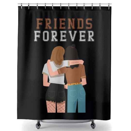Cool Friends forever Shower Curtains for friendship day to you