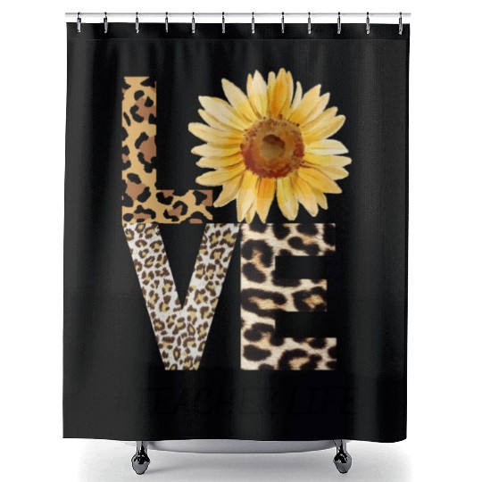 Love Teacher Life Shower Curtains