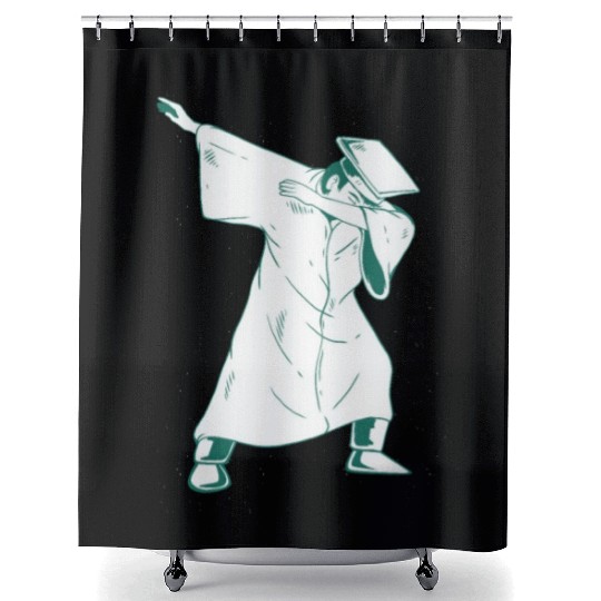 Graduation Dabbing University Graduation Dabbing U Shower Curtains