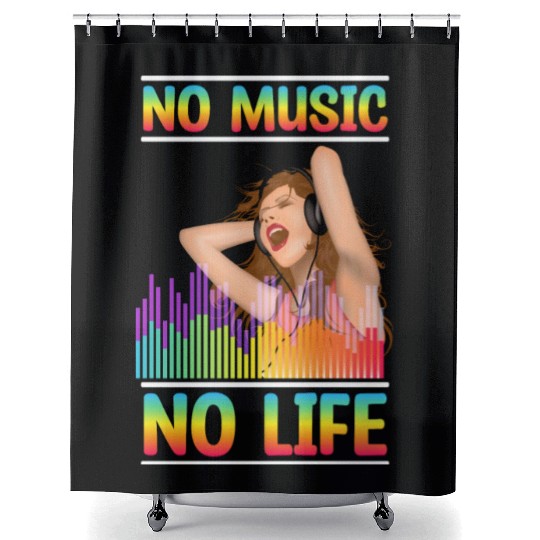 Musicians Sound Piano Musical Shower Curtains