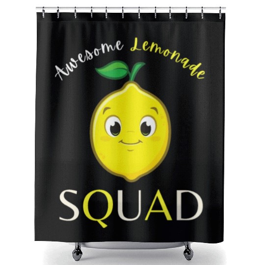 Awesome Lemonade Squad Lemon Lovers For Summer Shower Curtains