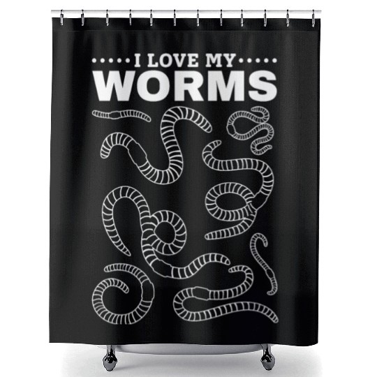 Worms Farmer Compost Worms Worm Farm I Love My Shower Curtains