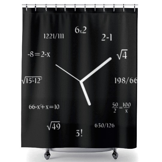 Math Clock Math Meme Math Lover Joke Math Shower Curtains