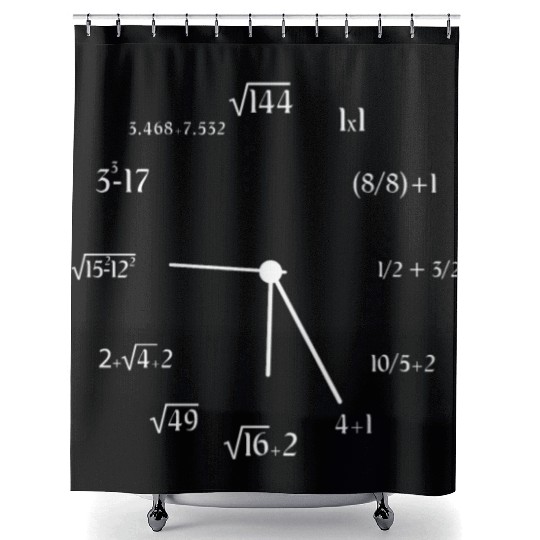 Math Formula Math Clock Math Meme Joke Math Shower Curtains