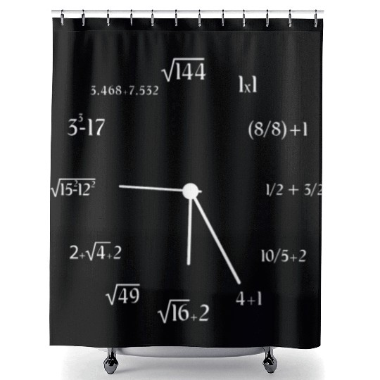 Math Formula Math Clock Math Meme Joke Math Shower Curtains