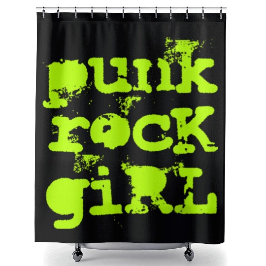 Punk Rock Girl Shower Curtains
