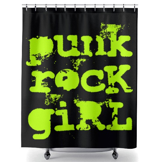 Punk Rock Girl Shower Curtains