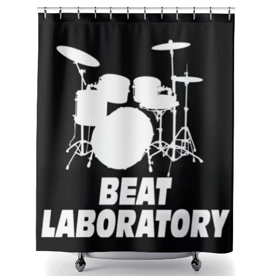 Beat Laboratory Shower Curtains