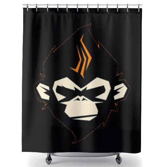 VEGAN Gorilla Shower Curtains
