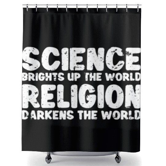 Atheist Atheism Anti Religion Securalism God Sucks Shower Curtains